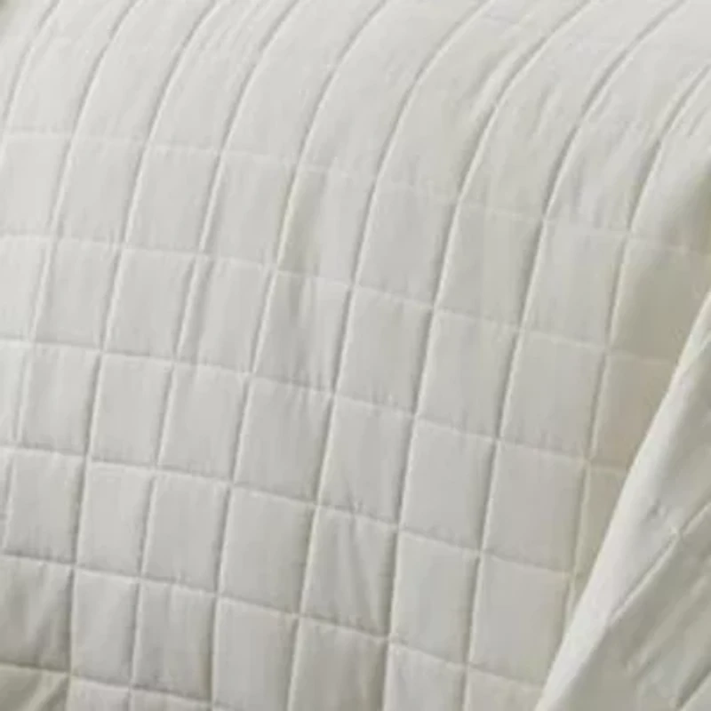Casual Comfort Premium Ultra Soft Square Pattern Quilted Coverlet Set