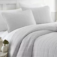 Casual Comfort Premium Ultra Soft Square Pattern Quilted Coverlet Set