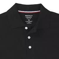 French Toast Toddler Boys Long Sleeve Regular Fit Stretch Fabric Polo Shirt