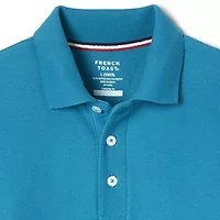 French Toast Toddler Boys Long Sleeve Regular Fit Stretch Fabric Polo Shirt