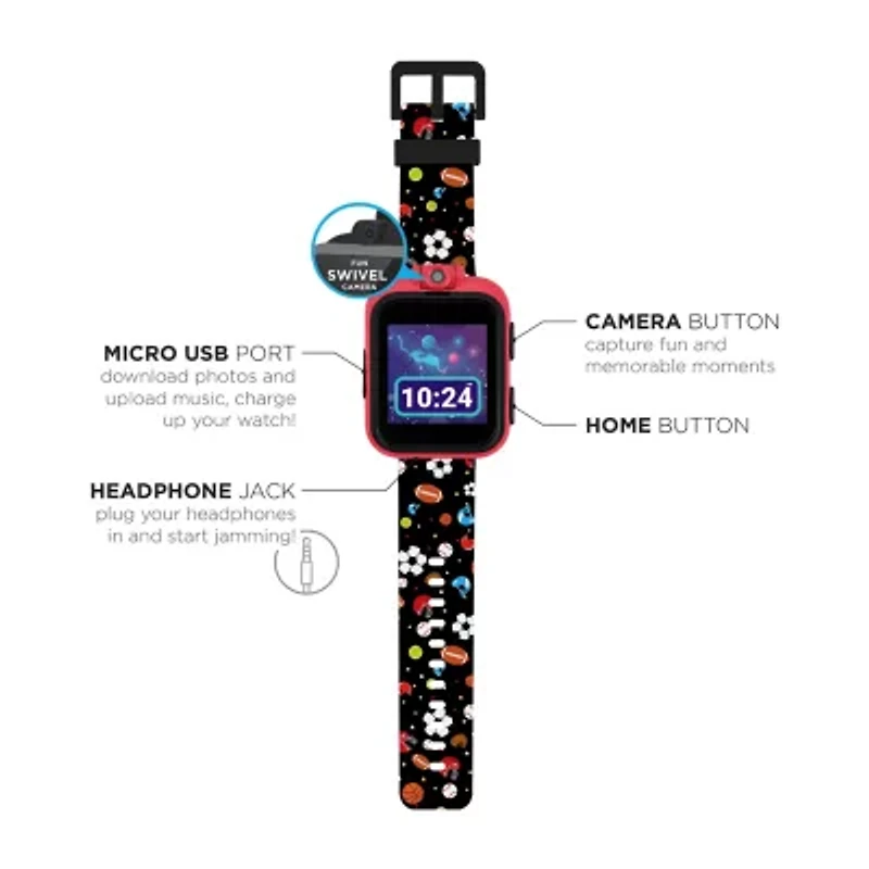 Itouch Playzoom Unisex Black Smart Watch 03517m-2-51-Blt