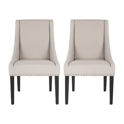 Safavieh Britannia Dining  Collection 2-pc. Upholstered Tufted Chair