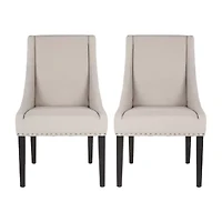 Safavieh Britannia Dining  Collection 2-pc. Upholstered Tufted Chair
