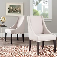 Safavieh Britannia Dining  Collection 2-pc. Upholstered Tufted Chair
