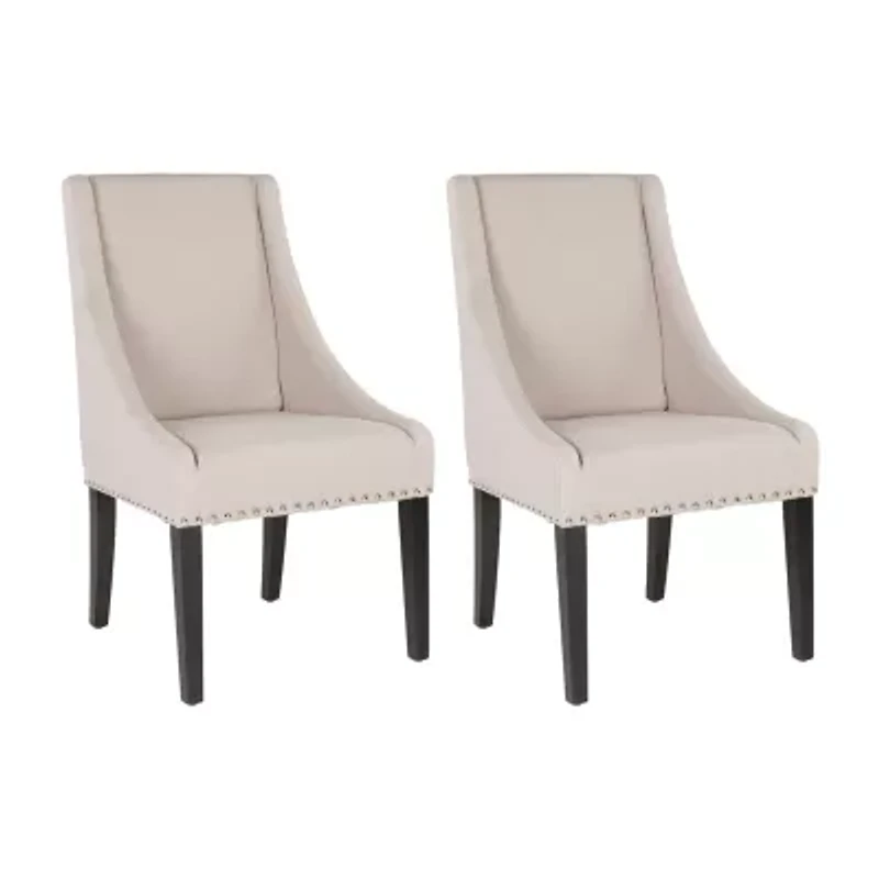 Safavieh Britannia Dining  Collection 2-pc. Upholstered Tufted Chair
