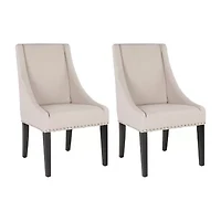 Safavieh Britannia Dining  Collection 2-pc. Upholstered Tufted Chair