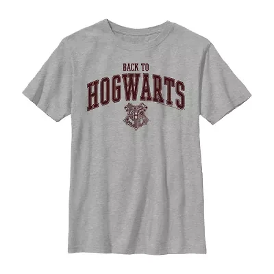 Little & Big Kid Boys Crew Neck Short Sleeve Slim Fit Harry Potter Graphic T-Shirt