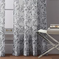 CHF Santa Barbara Rod Pocket Sheer Single Curtain Panel