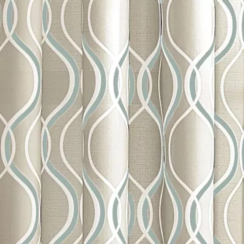 CHF Morocco Rod Pocket Light-Filtering Single Curtain Panel