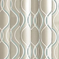 CHF Morocco Rod Pocket Light-Filtering Single Curtain Panel