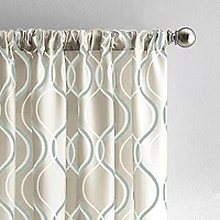 CHF Morocco Rod Pocket Light-Filtering Single Curtain Panel