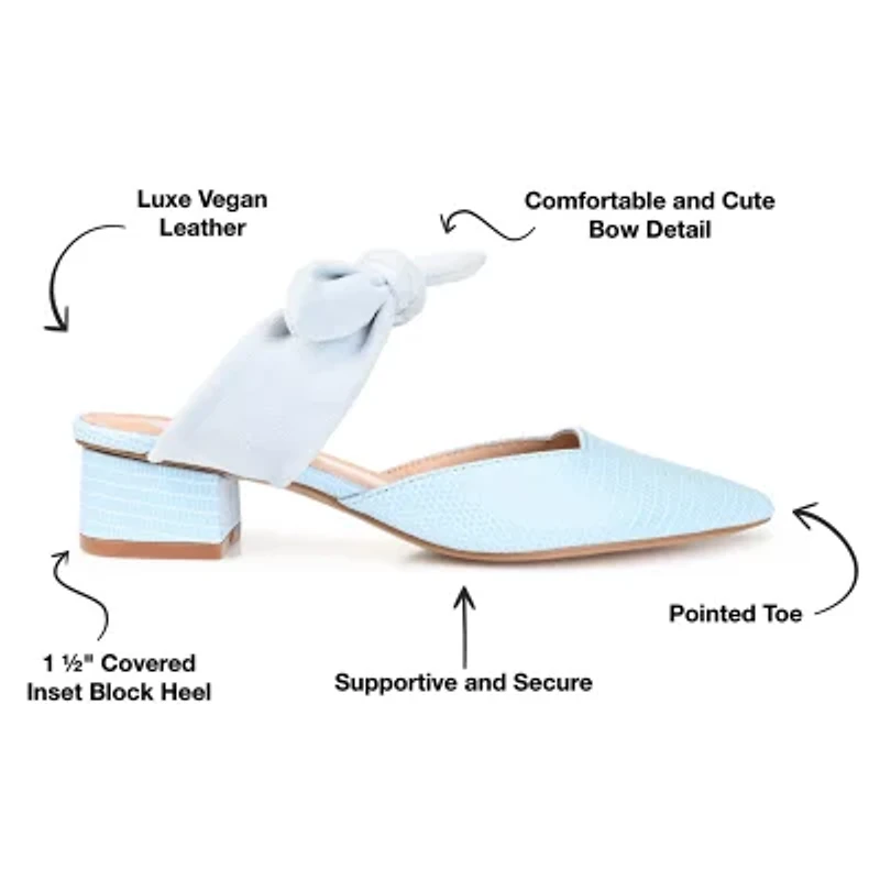 Journee Collection Melora Womens Pointed Mules