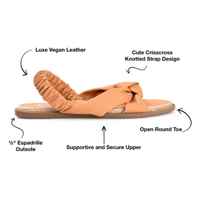 Journee Collection Womens Kiandra Flat Sandals