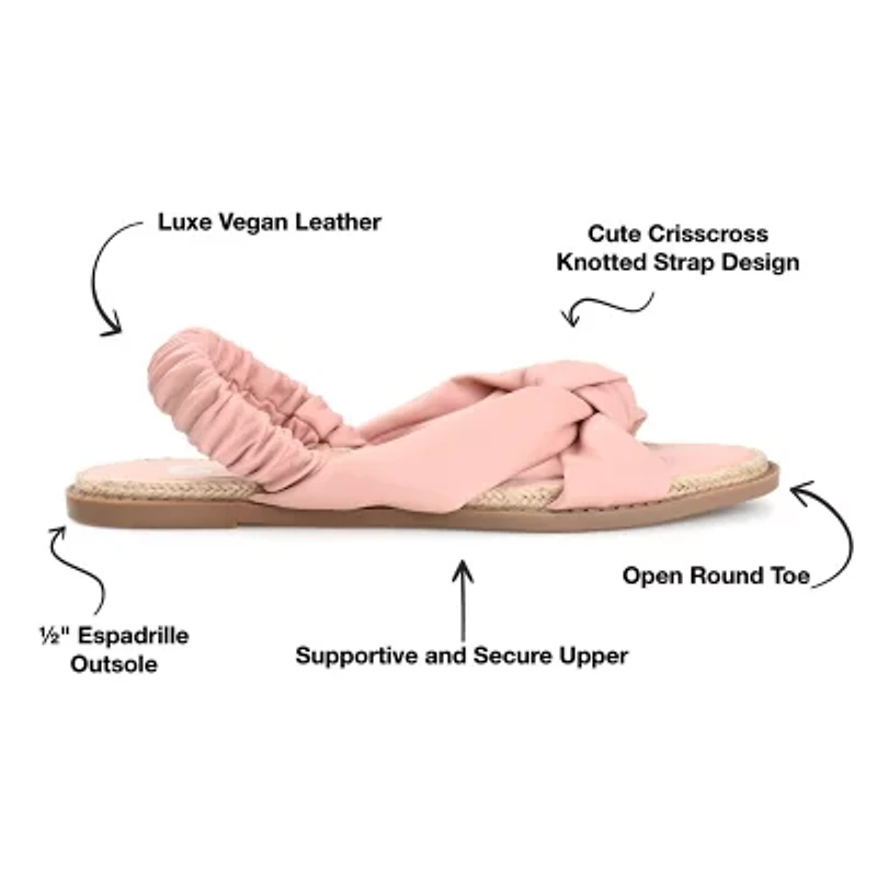 Journee Collection Womens Kiandra Flat Sandals