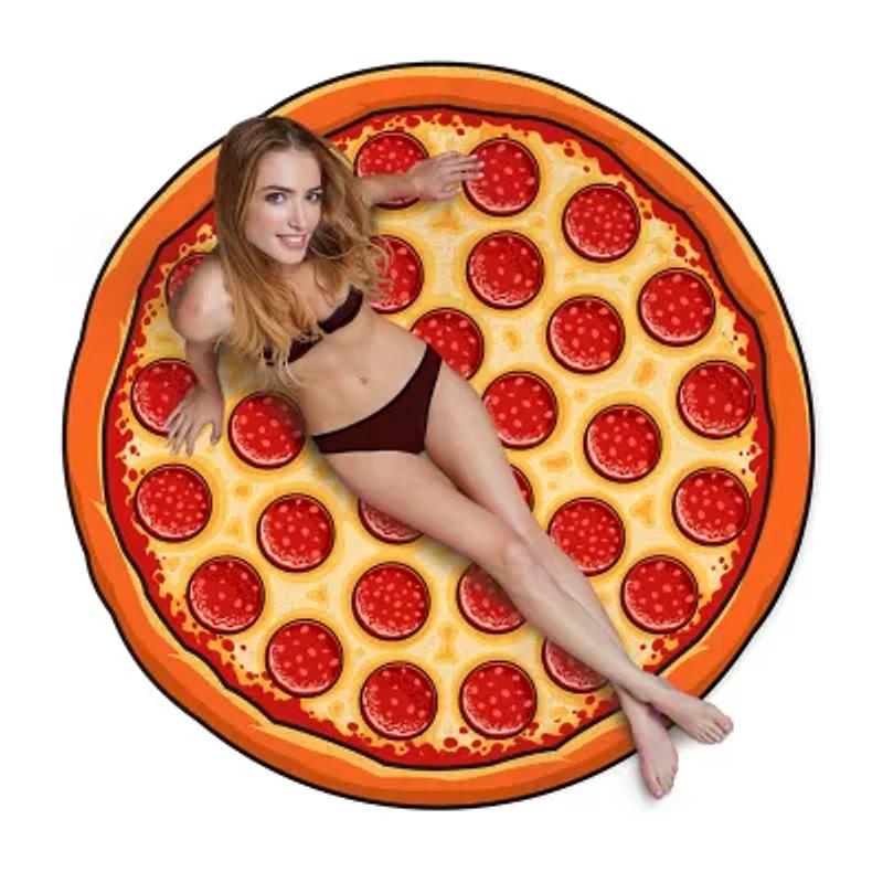 Gigantic Pizza Beach Blanket