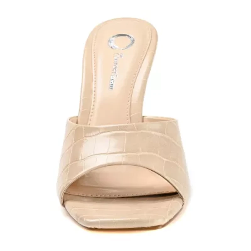Journee Collection Vivvy Womens Open Toe Wedge Heel Pumps