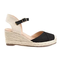 Journee Collection Ashlyn Womens Round Wedge Heel Pumps
