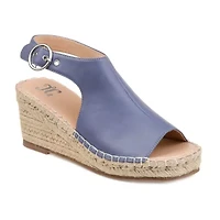Journee Collection Womens Crew Wedge Sandals