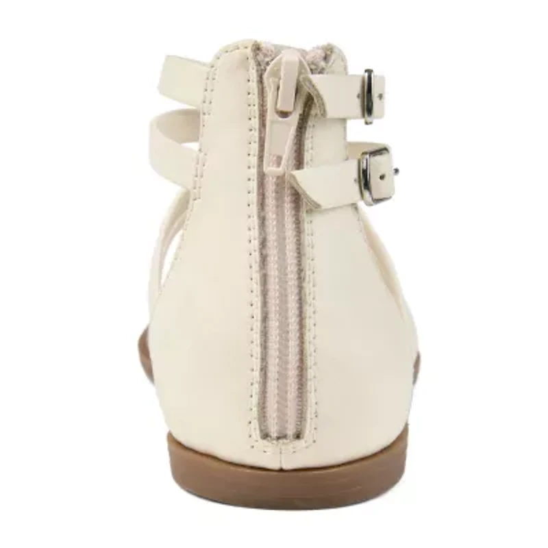 Journee Collection Womens Zailie Criss Cross Strap Flat Sandals