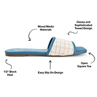 Journee Collection Womens Mikala Flat Sandals