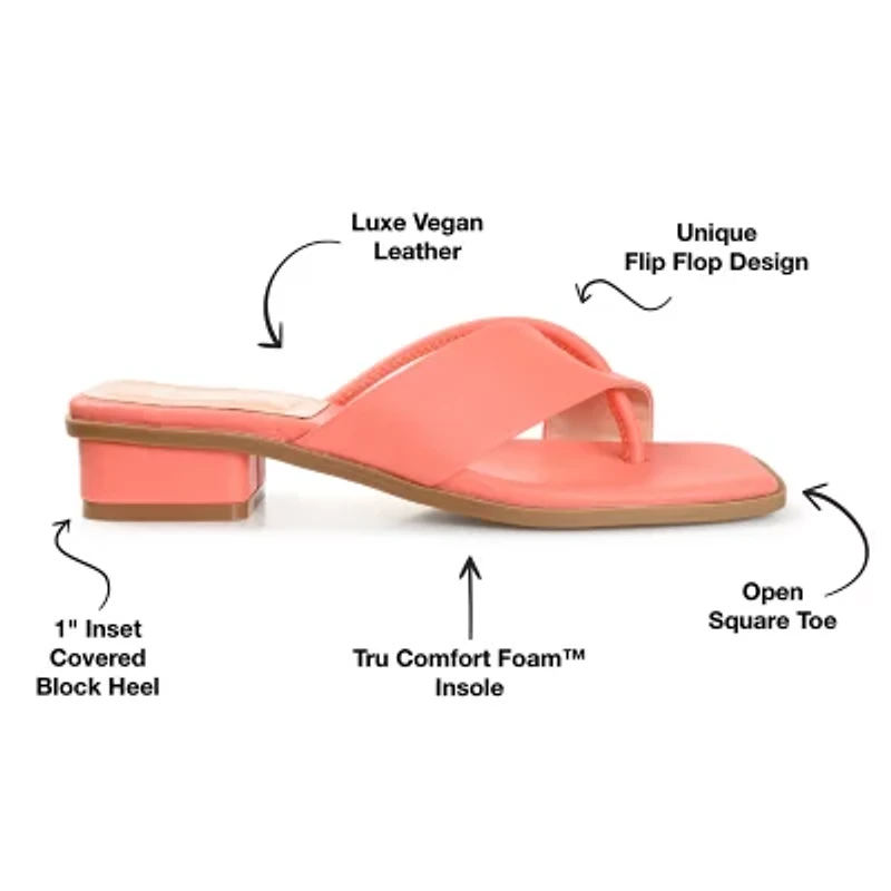 Journee Collection Womens Mina Heeled Sandals