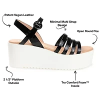 Journee Collection Womens Miragge Strap Sandals