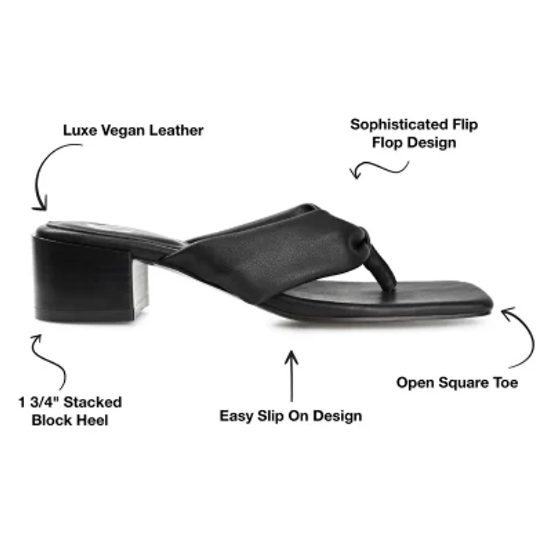 Journee Collection Cloudsteppers Womens Seelah Heeled Sandals