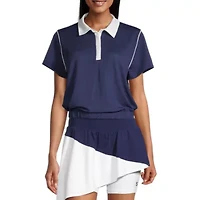 Sports Illustrated Womens Short Sleeve Polo Shirt