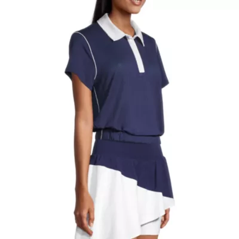 Sports Illustrated Womens Short Sleeve Polo Shirt
