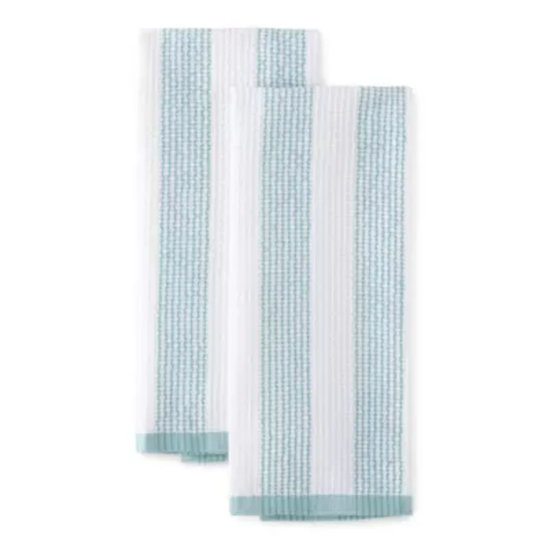 Cooks Striped Dual Purpose 4-Pc. Kitchen Towel Set