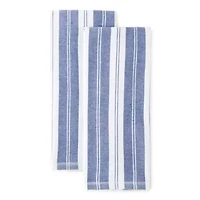 Cooks Striped Dual Purpose 4-Pc. Kitchen Towel Set