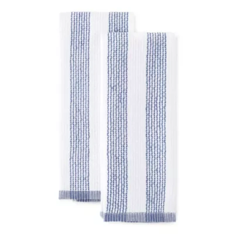 Cooks Striped Dual Purpose 4-Pc. Kitchen Towel Set