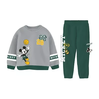 Disney Collection Little & Big Kid Boys 2-pc. Mickey Mouse Pant Set