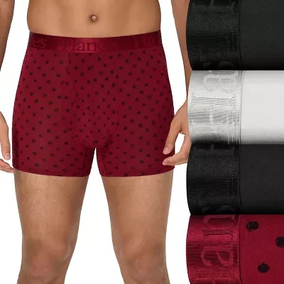 Hanes Supersoft Bonus Pack Mens 4 Comfort Waistband Trunks Uo2td4