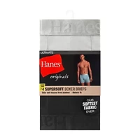Hanes Supersoft Bonus Pack Mens 4 Boxer Briefs Uo2bd4