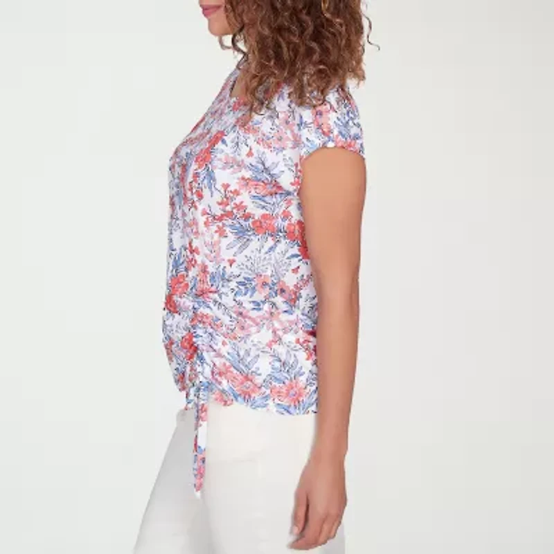 Hearts Of Palm Womens Crew Neck Short Sleeve T-Shirt