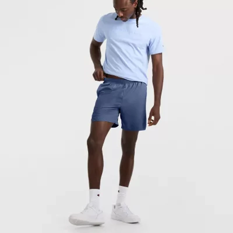 Champion Mens 7" Mid Rise Moisture Wicking Workout Shorts