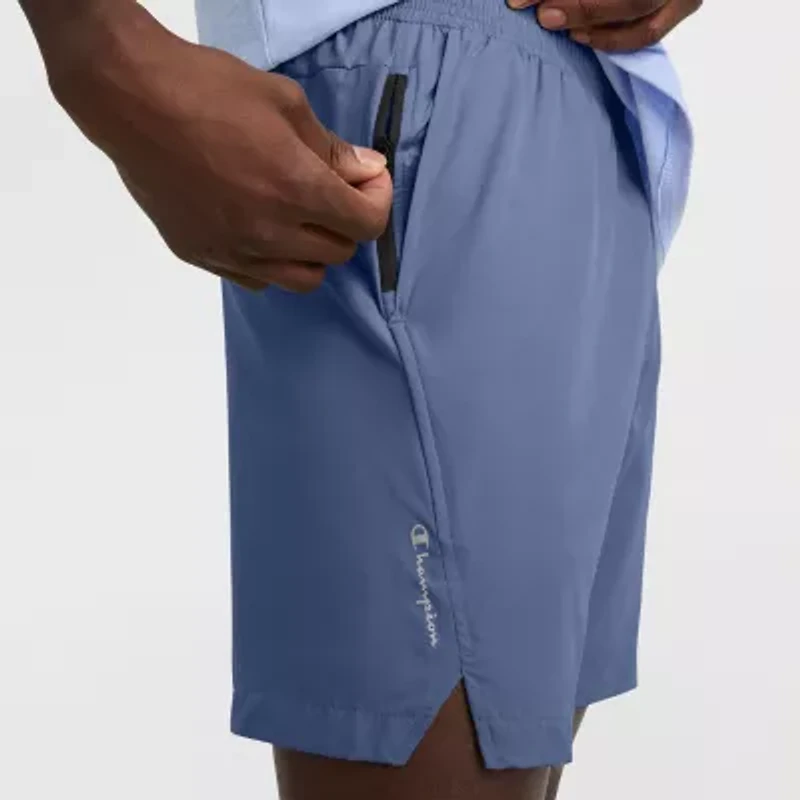 Champion Mens 7" Mid Rise Moisture Wicking Workout Shorts