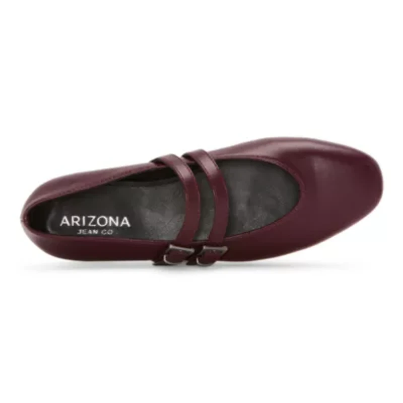 Arizona Jean Co Helena Womens Round Closed Toe Ballet Flats