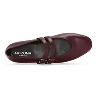 Arizona Jean Co Helena Womens Round Closed Toe Ballet Flats