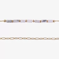 Arizona Gold Tone Womens 4-pc. Bracelet Set