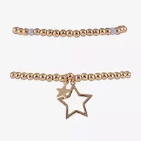 Arizona Gold Tone Womens 4-pc. Bracelet Set