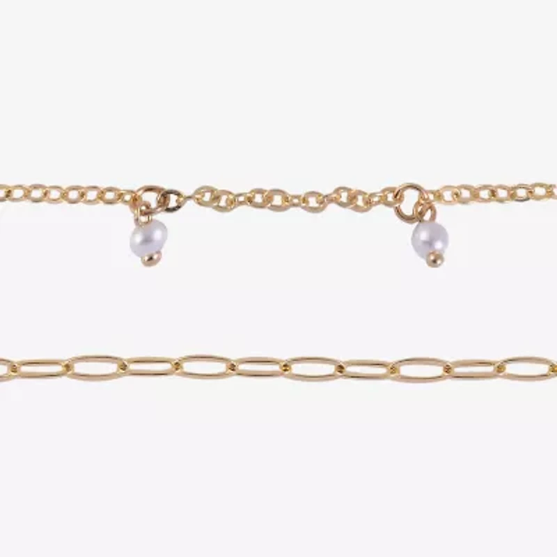 Arizona Gold Tone Womens 4-pc. Bracelet Set