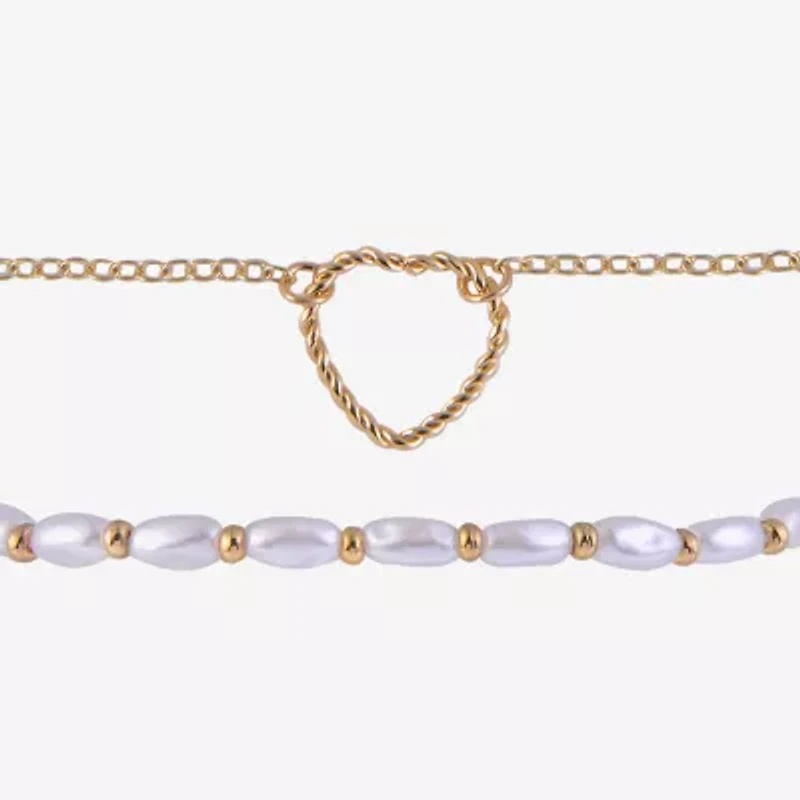 Arizona Gold Tone Womens 4-pc. Bracelet Set