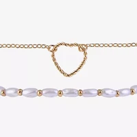 Arizona Gold Tone Womens 4-pc. Bracelet Set