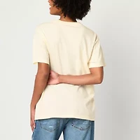 Pixar Main Character Energy Boyfriend Tee Womens Crew Neck Short Sleeve Oversized Juniors Graphic T-Shirt