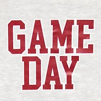 Off Shoulder Gameday Fleece Womens Straight Neck Long Sleeve Juniors Sweatshirt