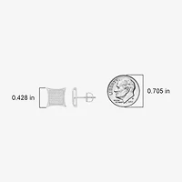 1/4 CT. T.W. Natural White Diamond Sterling Silver 10.7mm Stud Earrings