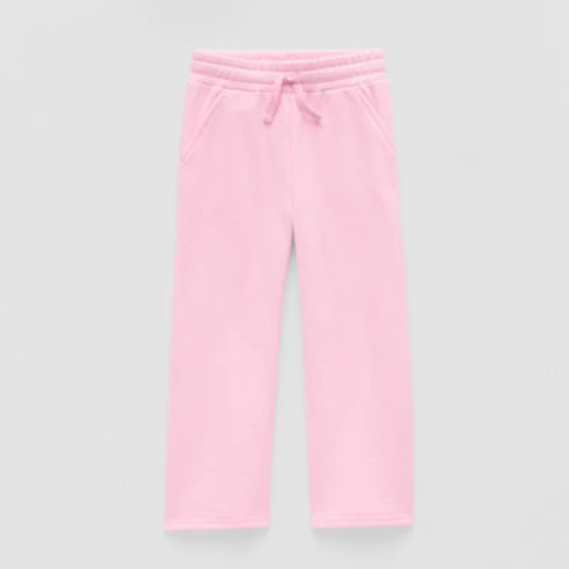 Okie Dokie Toddler & Little Girls Wide Leg Regular Fit Pull-On Pant