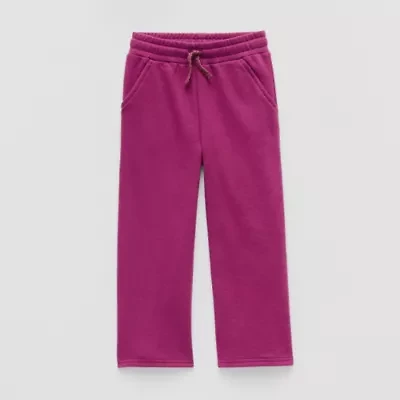 Okie Dokie Toddler & Little Girls Wide Leg Regular Fit Pull-On Pant